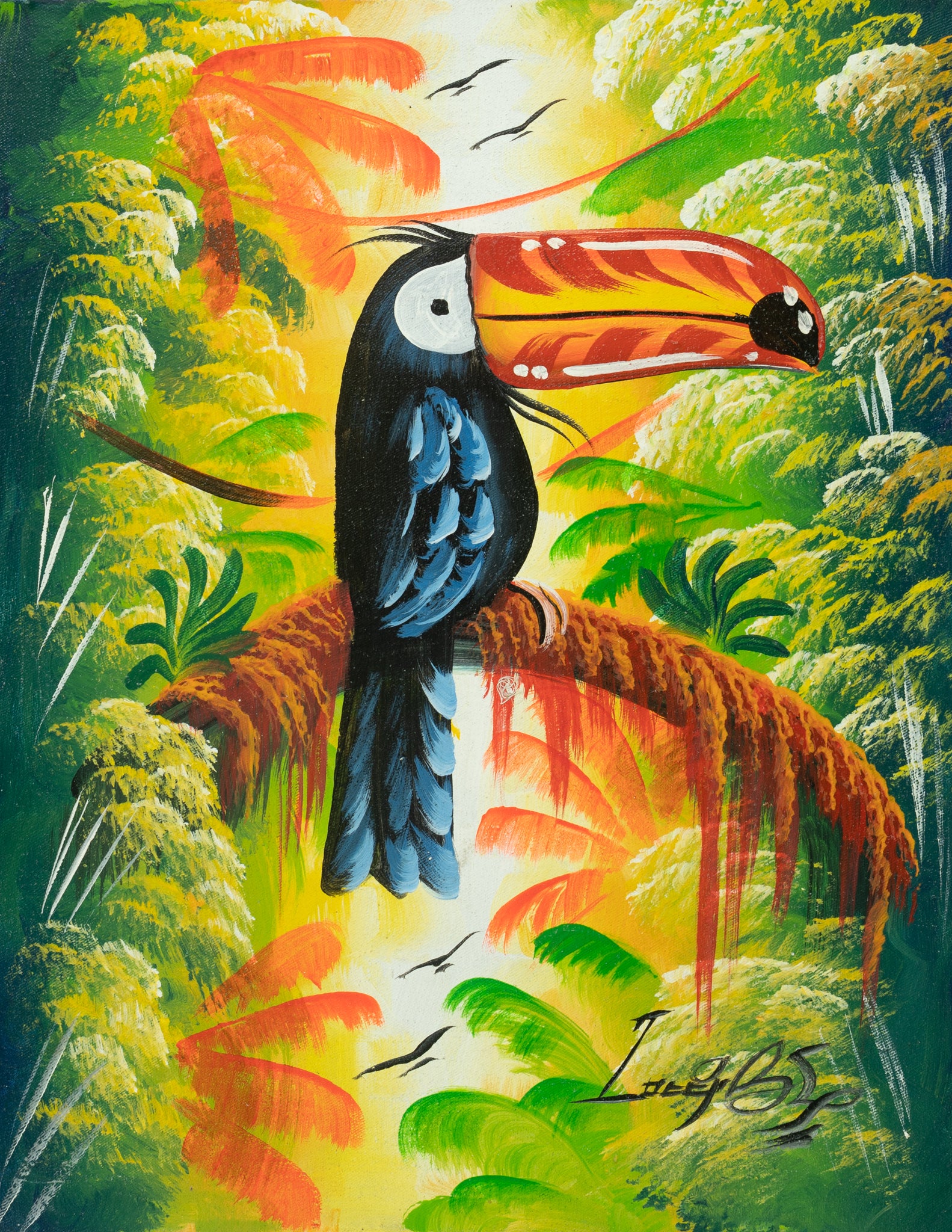 Haitian Painting Tropical Sentinel
