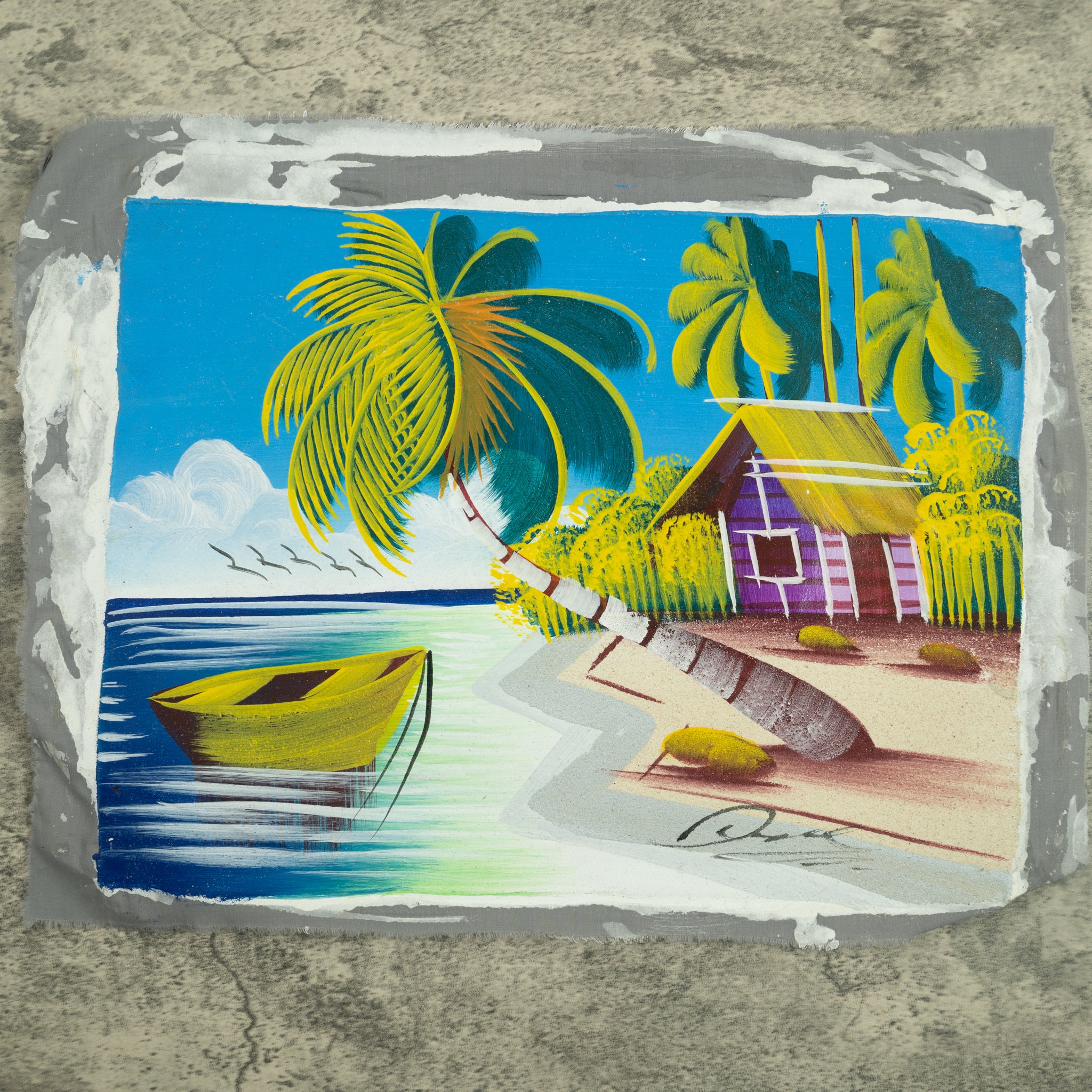 Haitian Painting Seaside Repose