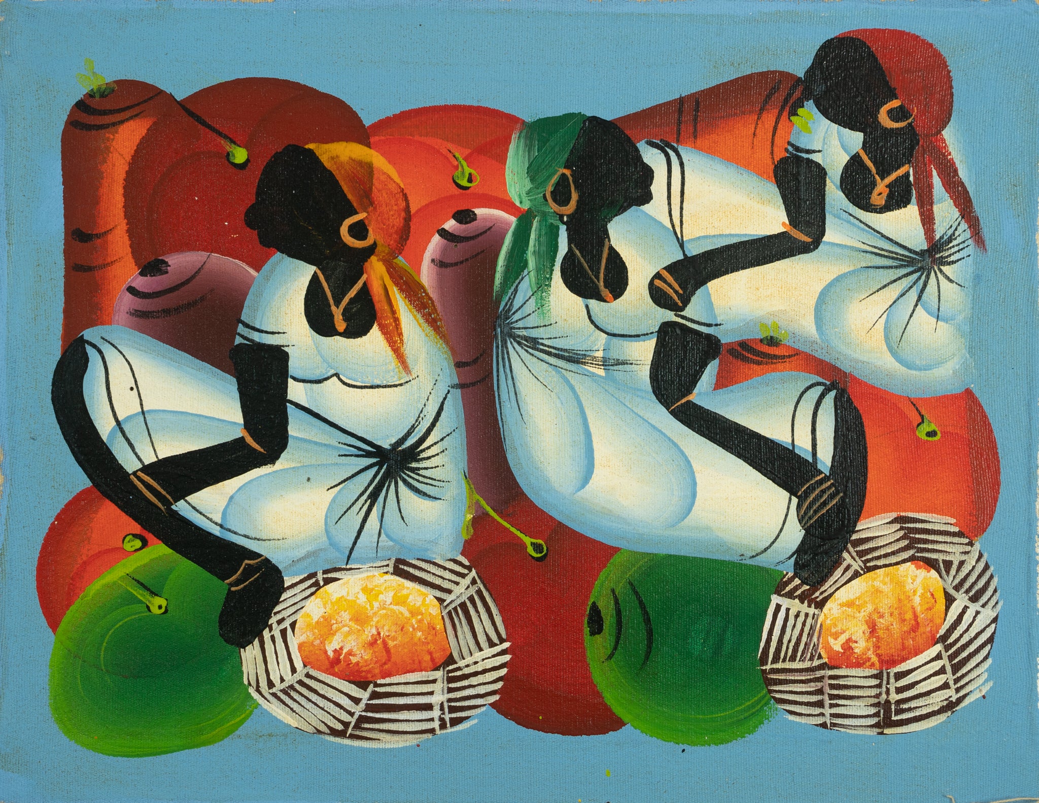 Haitian Painting Harvest Dance