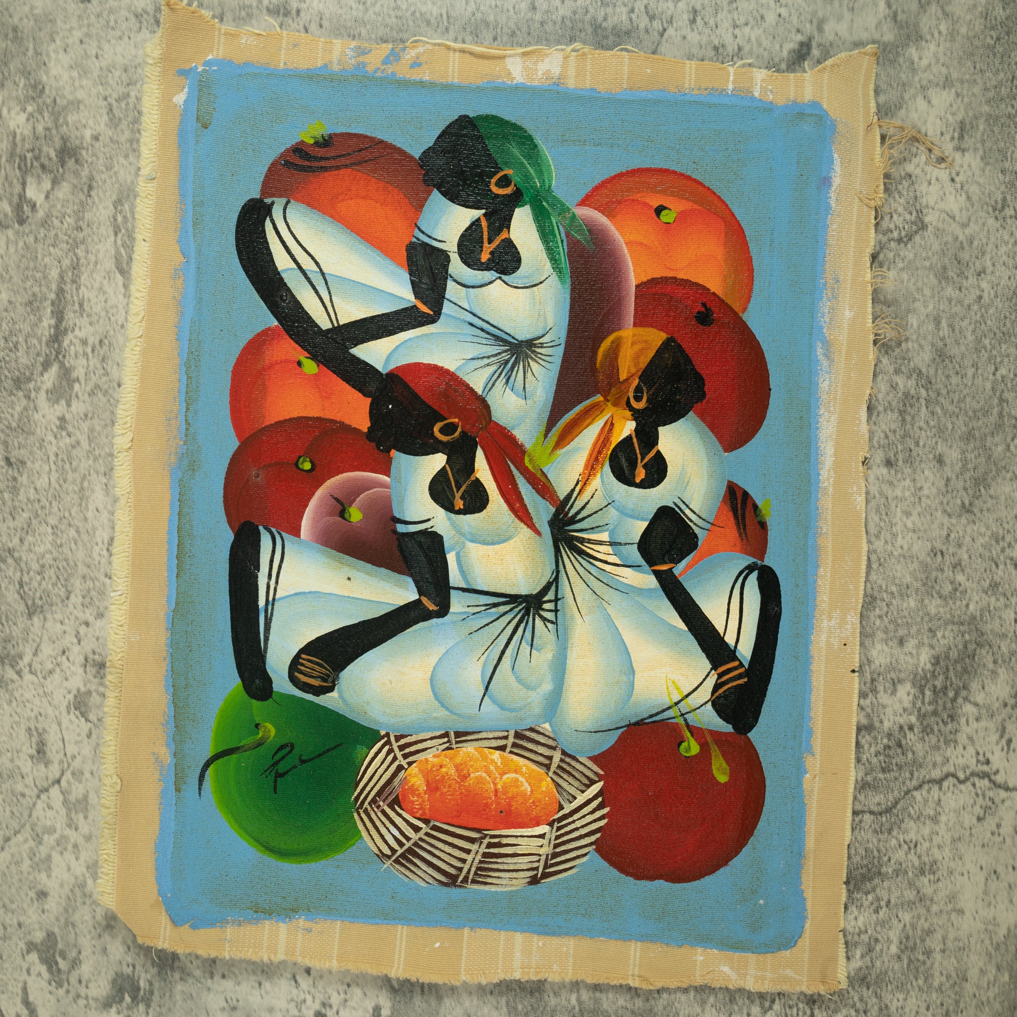 Haitian Painting Citrus Serenade