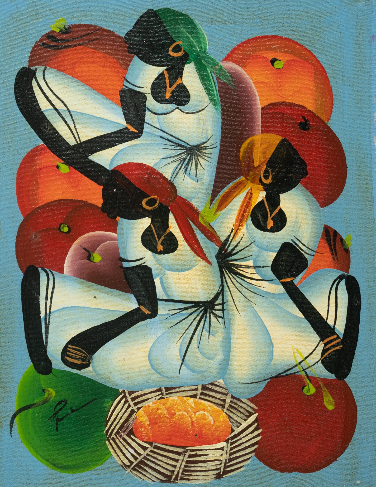 Haitian Painting Citrus Serenade