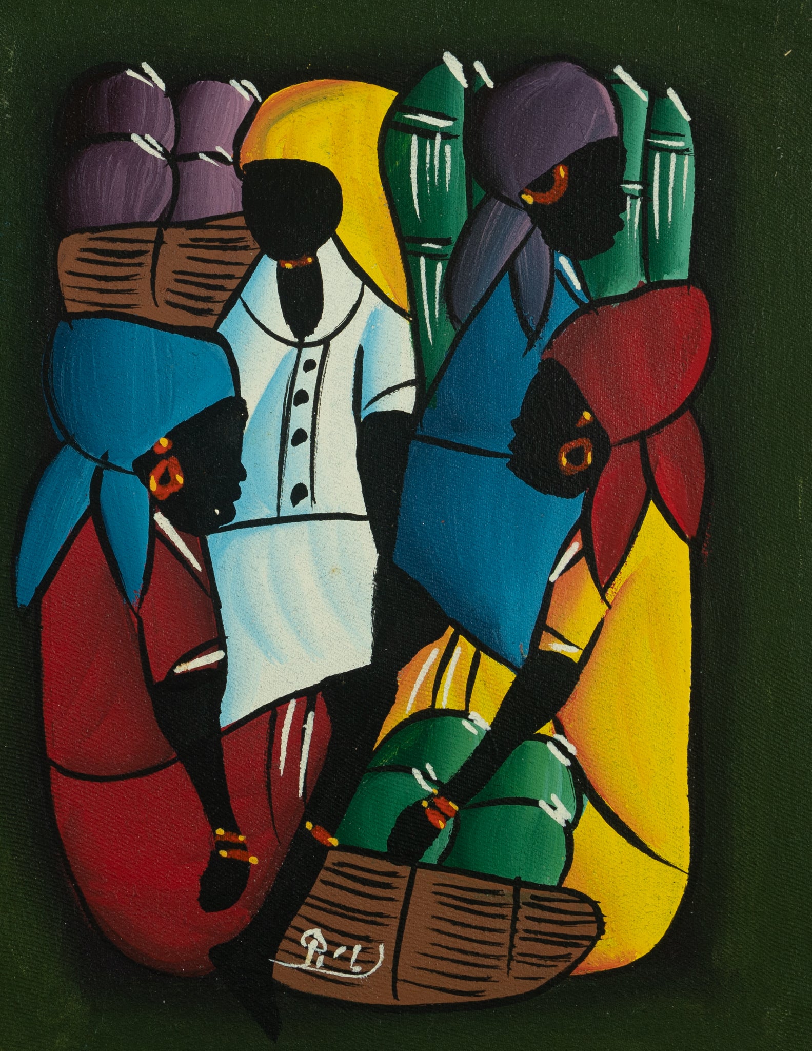 Haitian Painting Community Colors
