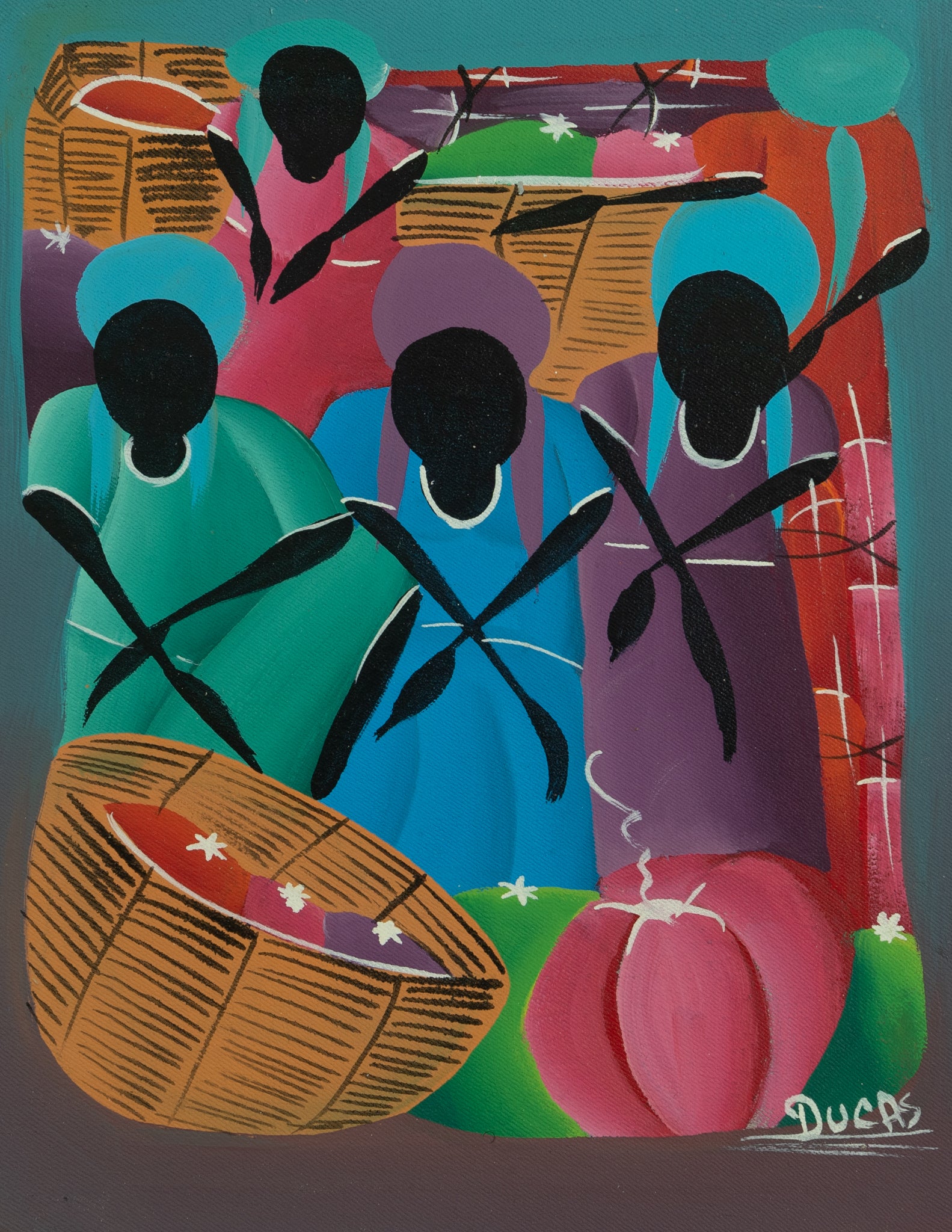 Haitian Painting Rhythmic Reverie