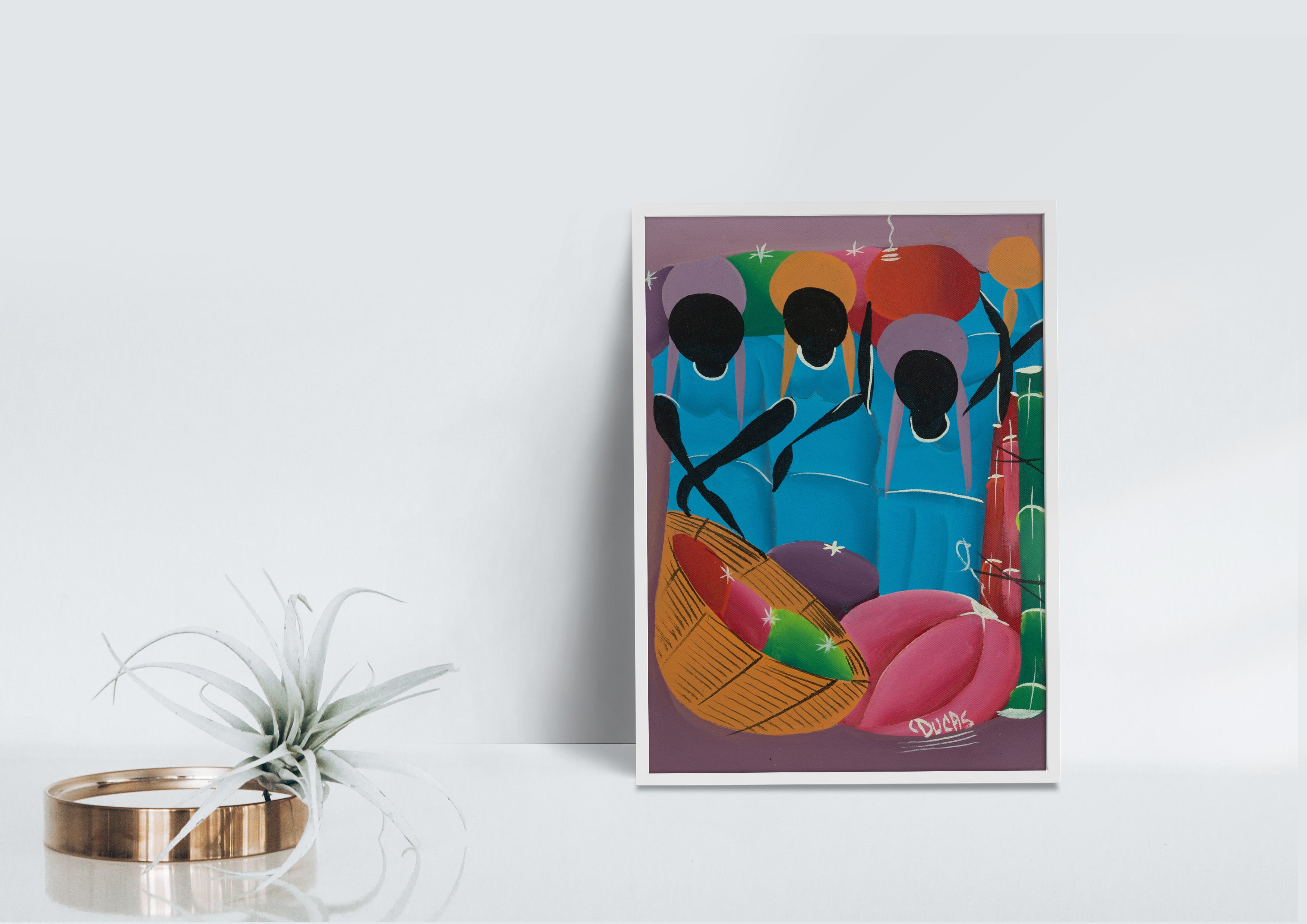 Haitian Painting Marketplace Melody