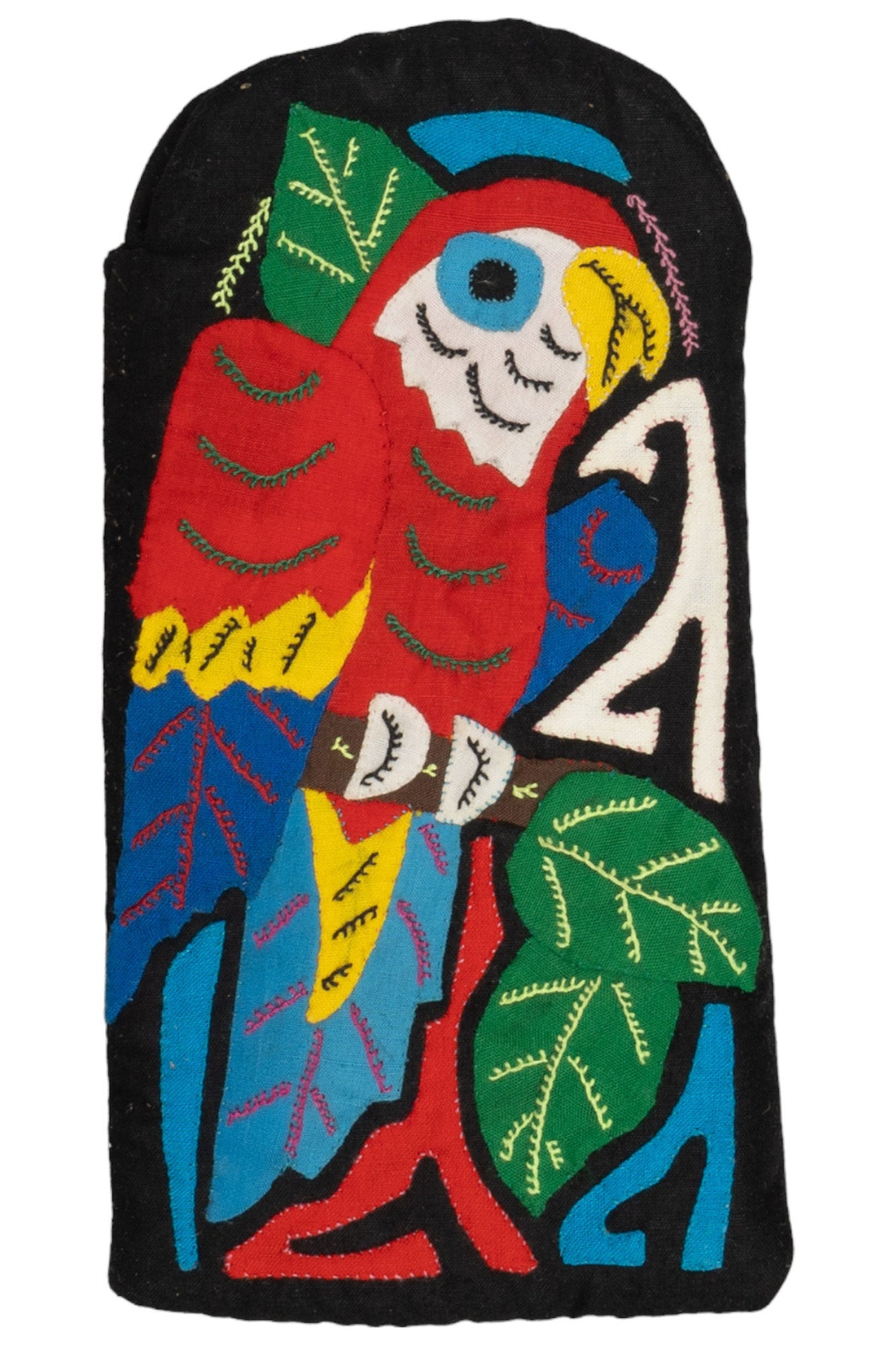 Mola Eyeglass Sleeve Scarlet Macaw