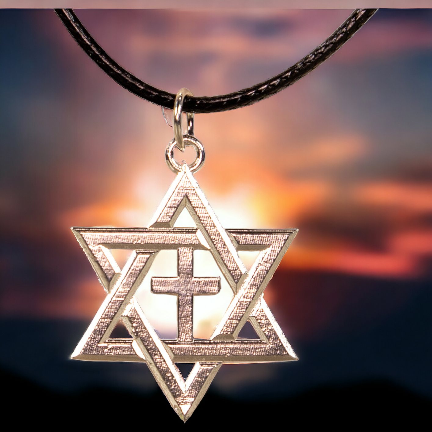 Judeo-Christian Sterling Silver Pendant