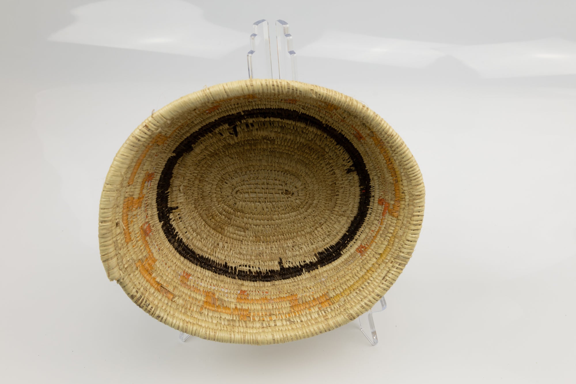 Vintage Handmade Basket Woven Bowl Fair Trade