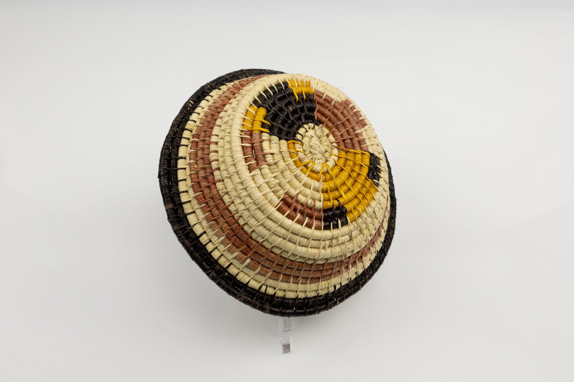 Vintage Handmade Basket Woven Bowl Fair Trade