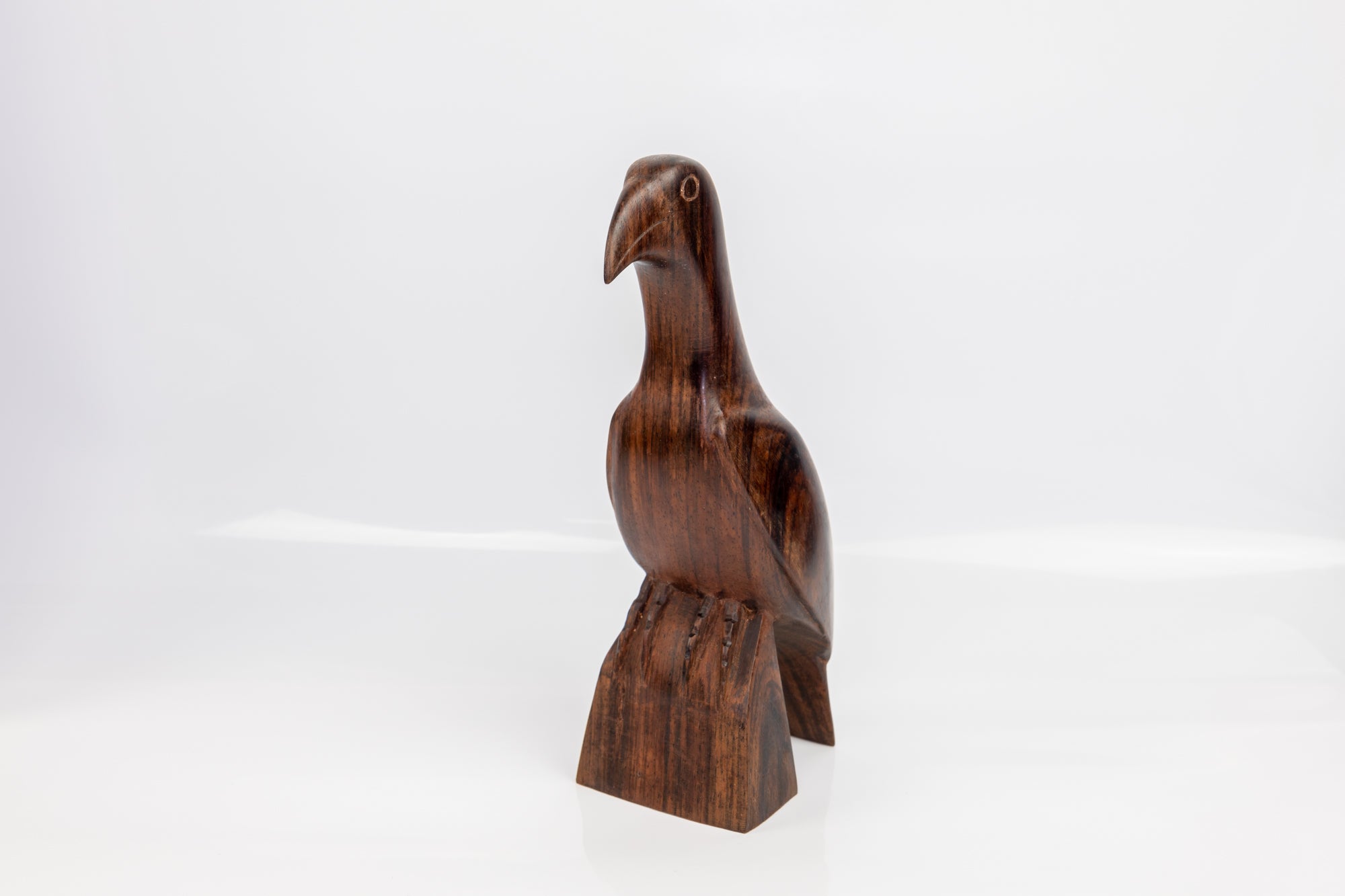 Vintage Rainforest Bird Wood Carving