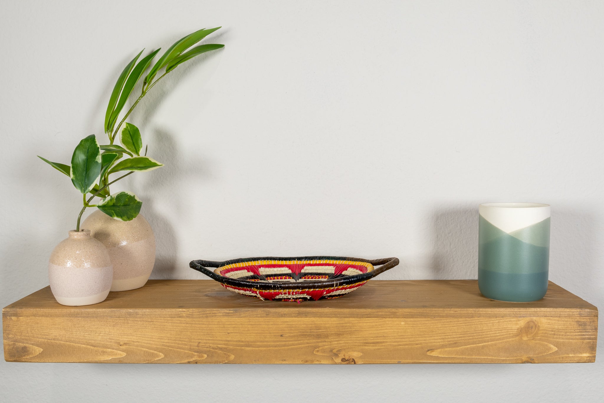 Multi-Color Oval-Shaped Basket Plate with Handles