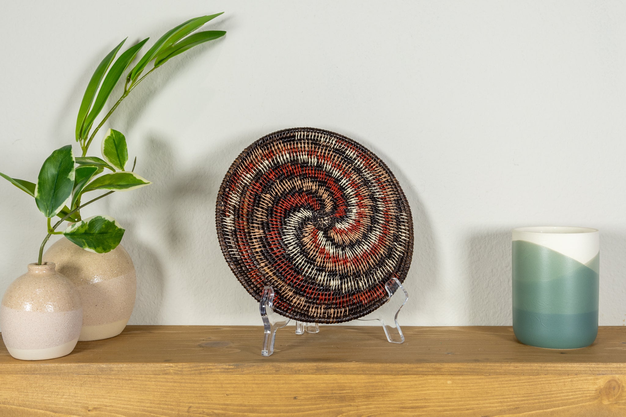 Cosmic Spinning Spiral Small Basket Plate