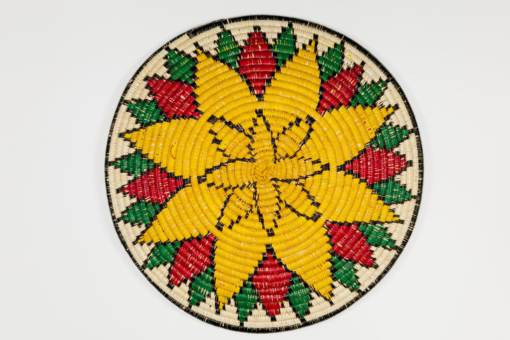 Golden Sunflower Basket Plate