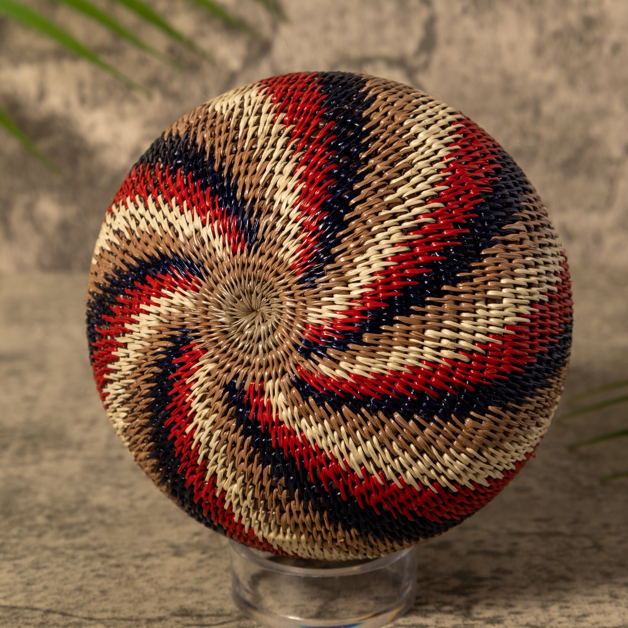 Spinner Swirl Of Earth Colors Rainforest Basket