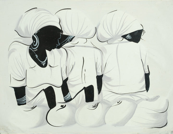 Haitian Painting Silent Dialogue