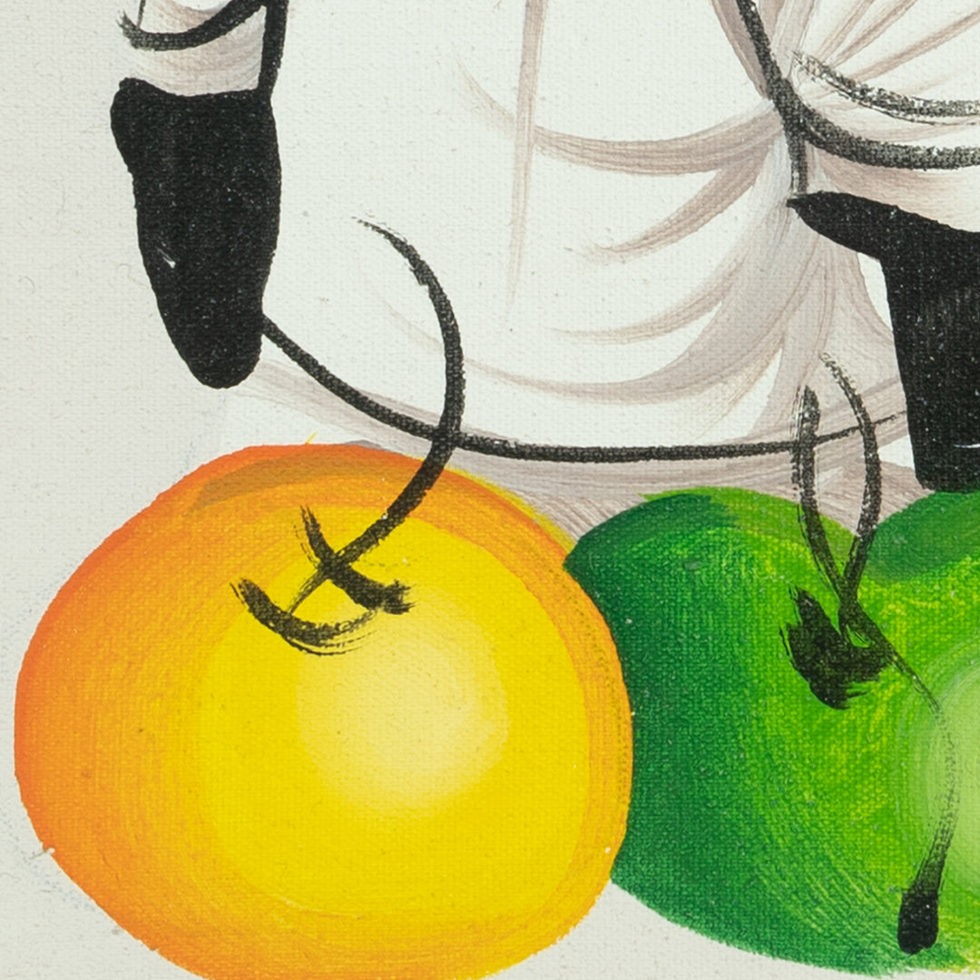 Haitian Painting Citrus Silhouettes