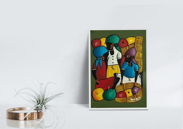 Haitian Painting Vibrant Vigor