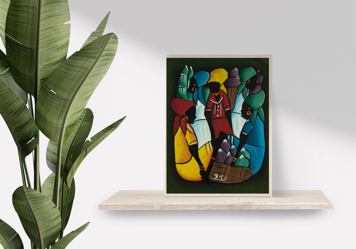 Haitian Painting Marketplace Harmony