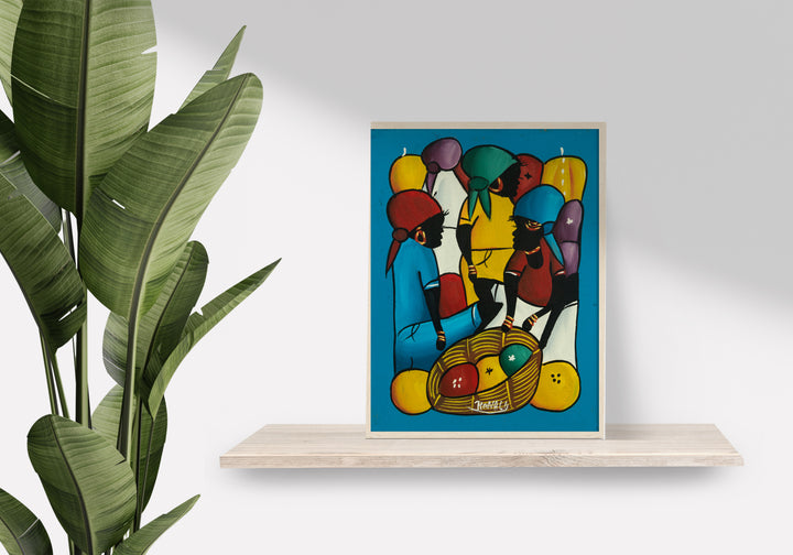 Haitian Painting Marketplace Rhythms