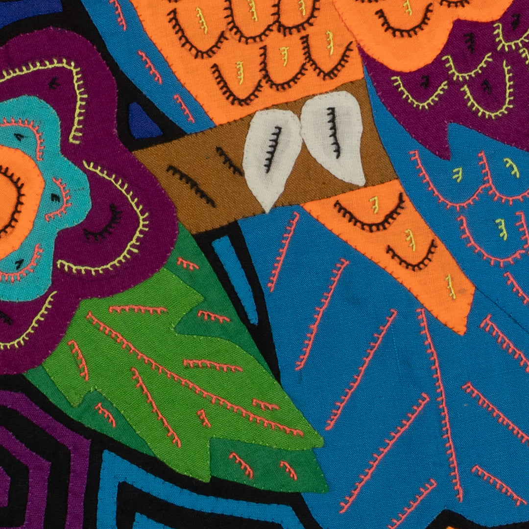 Bright Toucans with Floral Centerpiece Mola