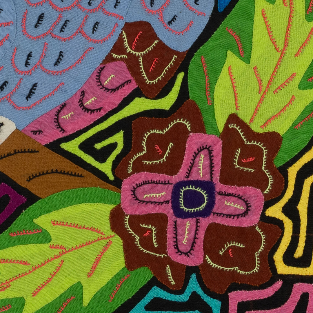 Fantasy Pink Gray And Green Toucan Parrot Bird Mola