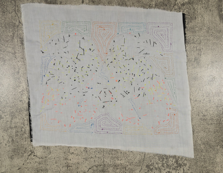 Bright Toucans with Floral Centerpiece Mola