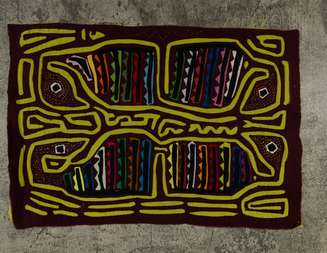 Maroon And Chartruce Weird Bird Mola