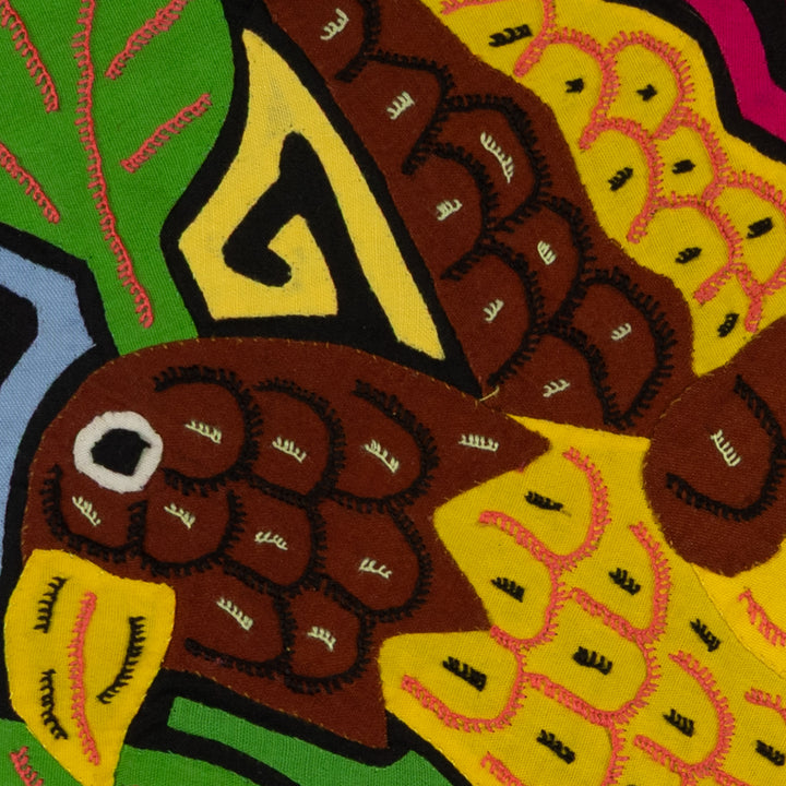 Fantasy Yellow And Brown Jungle Bird Mola