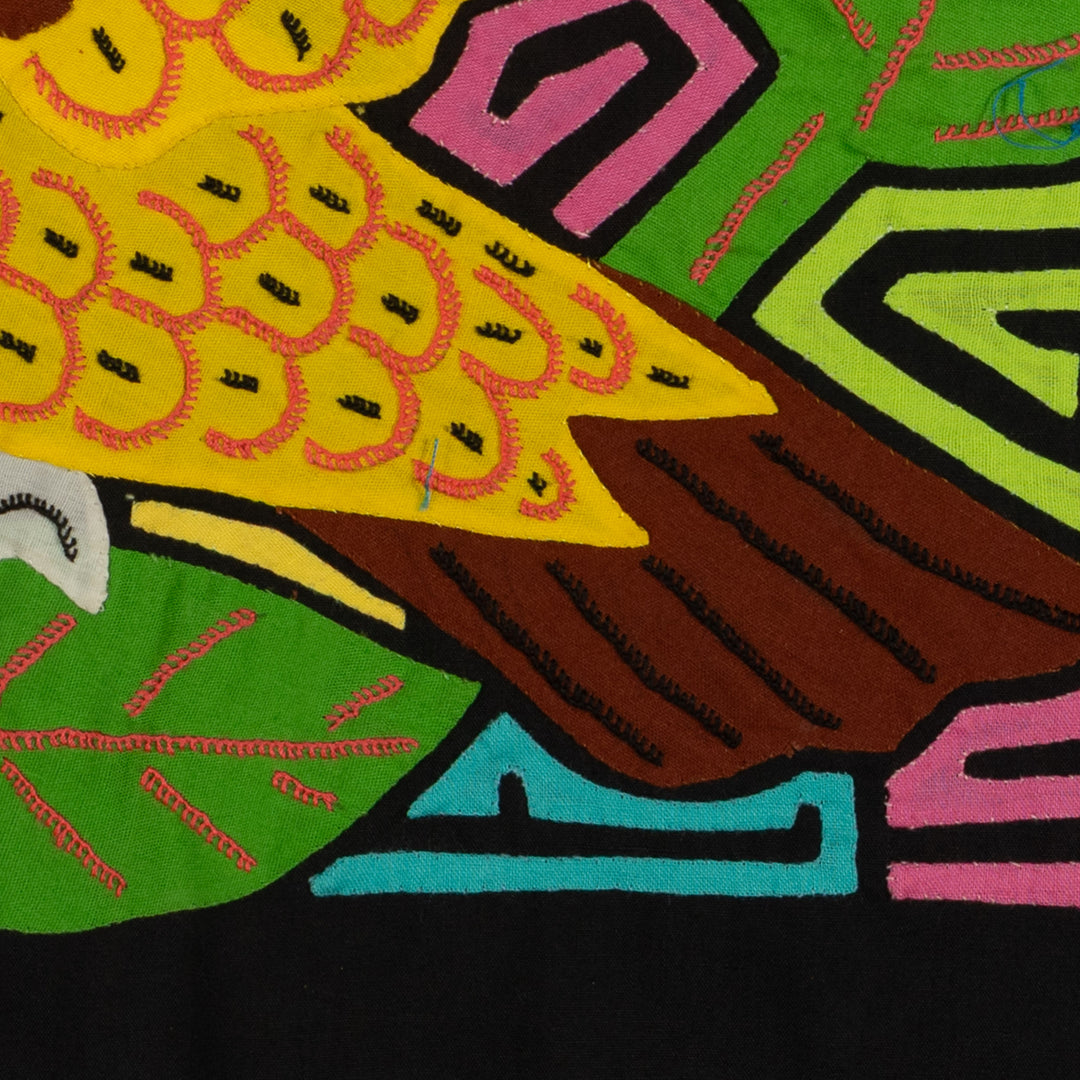 Fantasy Yellow And Brown Jungle Bird Mola