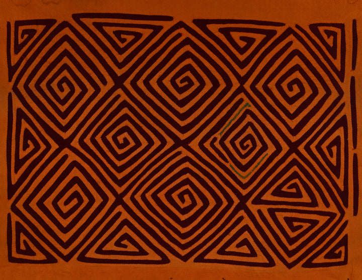 Orange And Burgundy Classic Design Mola