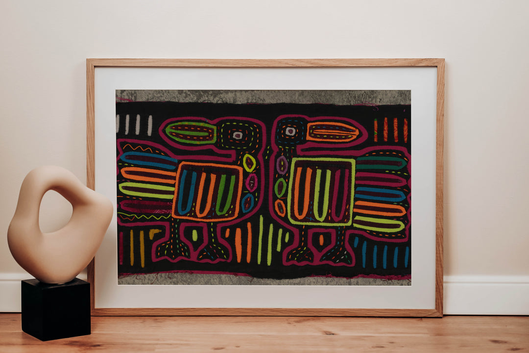 Rainbow Colors Toucan Bird Mola