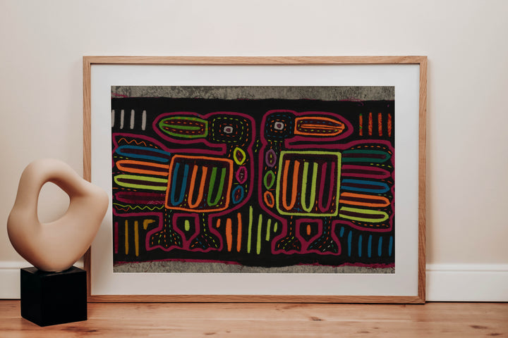 Rainbow Colors Toucan Bird Mola