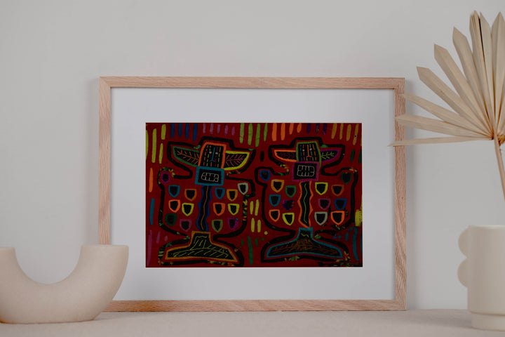 Vintage Weird Totem Pole Mola