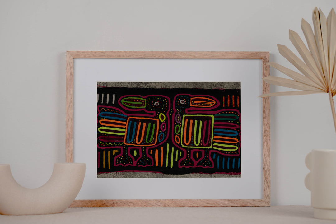 Rainbow Colors Toucan Bird Mola