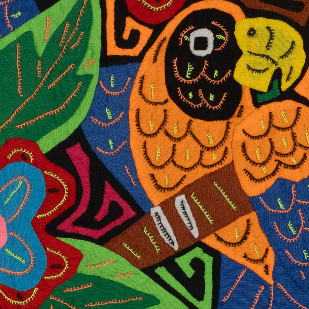 Fantasy Orange And Blue Two Parrot Bird Mola