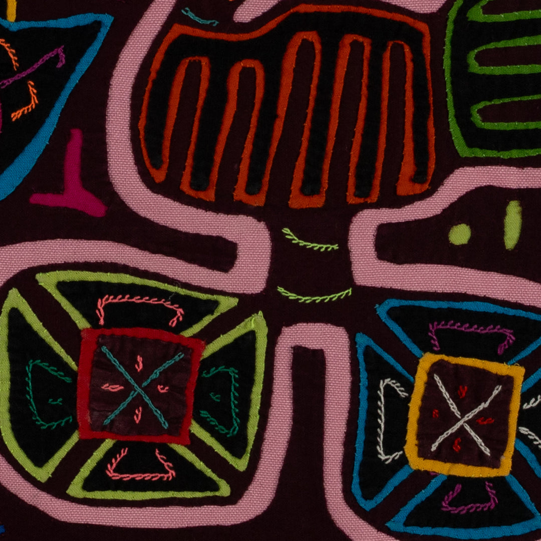 Burgundy And Pink Jungle Bird On Wheels Mola