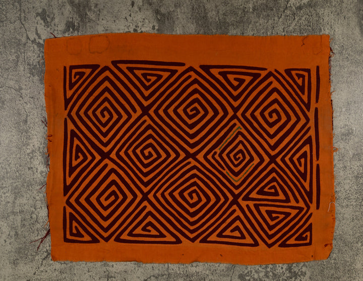 Orange And Burgundy Classic Design Mola