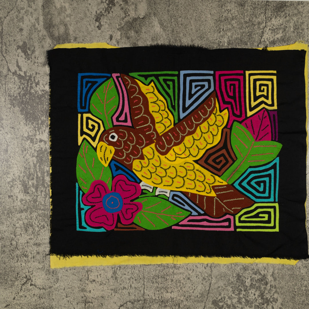 Fantasy Brown And Yellow Parrot Bird Mola