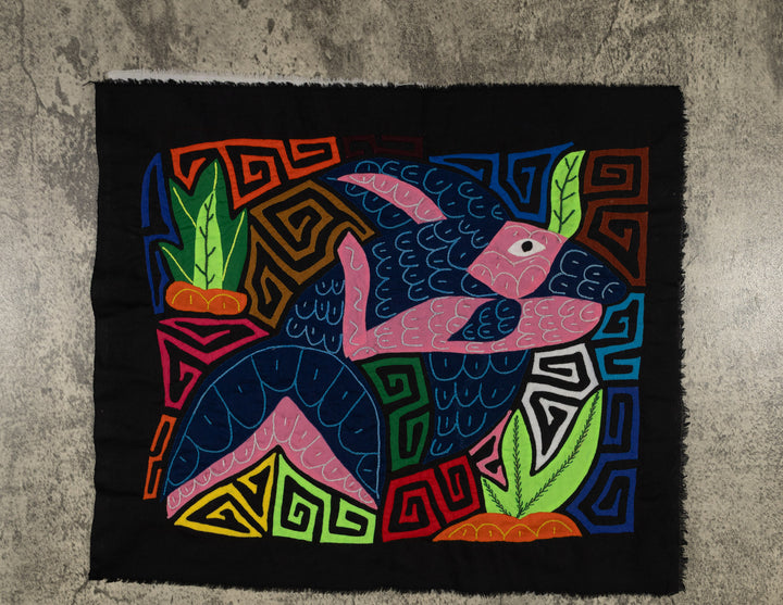 Fantasy Pink And Blue Dolphin Mola