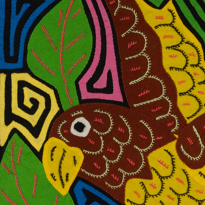 Fantasy Brown And Yellow Parrot Bird Mola