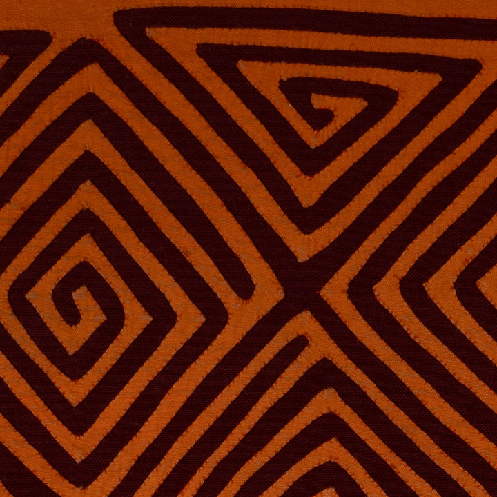 Orange And Burgundy Classic Design Mola