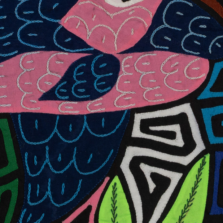 Fantasy Pink And Blue Dolphin Mola