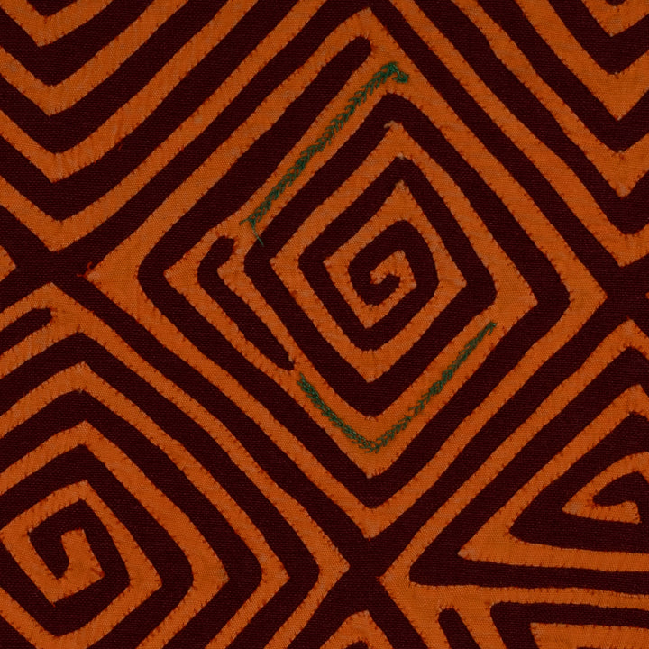 Orange And Burgundy Classic Design Mola