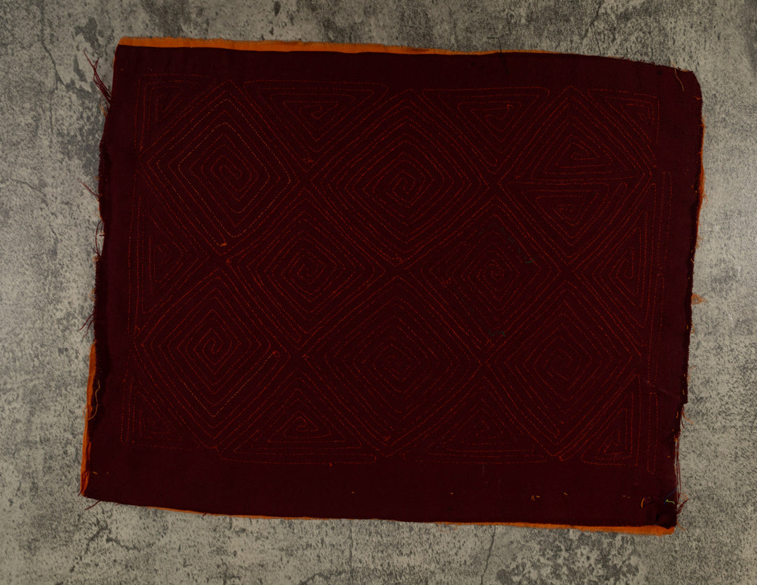 Orange And Burgundy Classic Design Mola