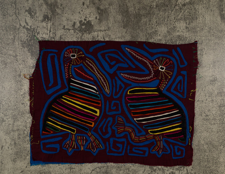 Maroon And Blue Squawking Bird Mola