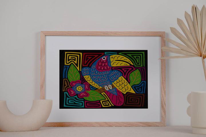 Channel-billed Toucan and Jungle Hibiscus Mola