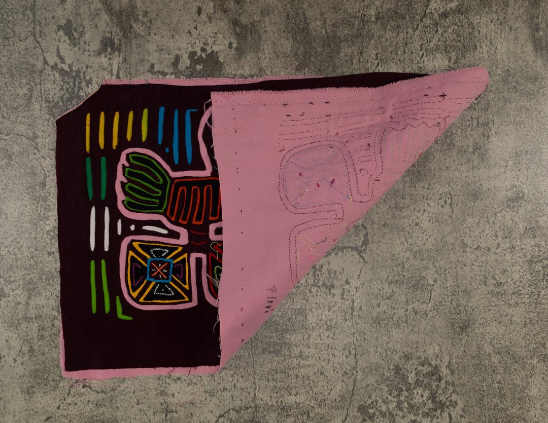 Burgundy And Pink Jungle Bird On Wheels Mola