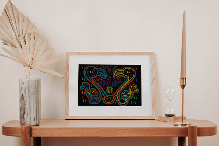 Blue And Yellow Gorgeous Bird Mola