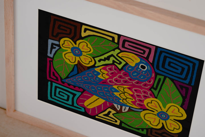 Fantasy Red Blue And Yellow Parrot Bird Mola