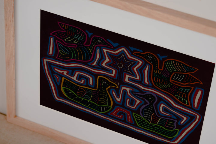 Burgundy White And Blue Ducks Mola