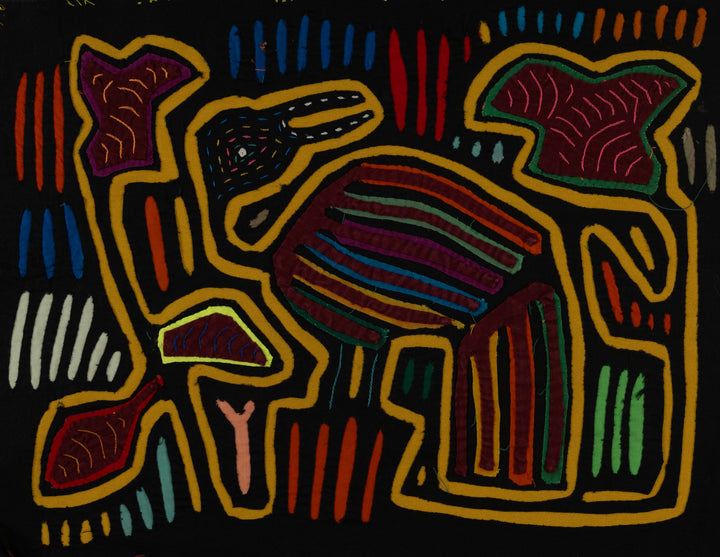 Black And Gold Rainforest Bird Mola